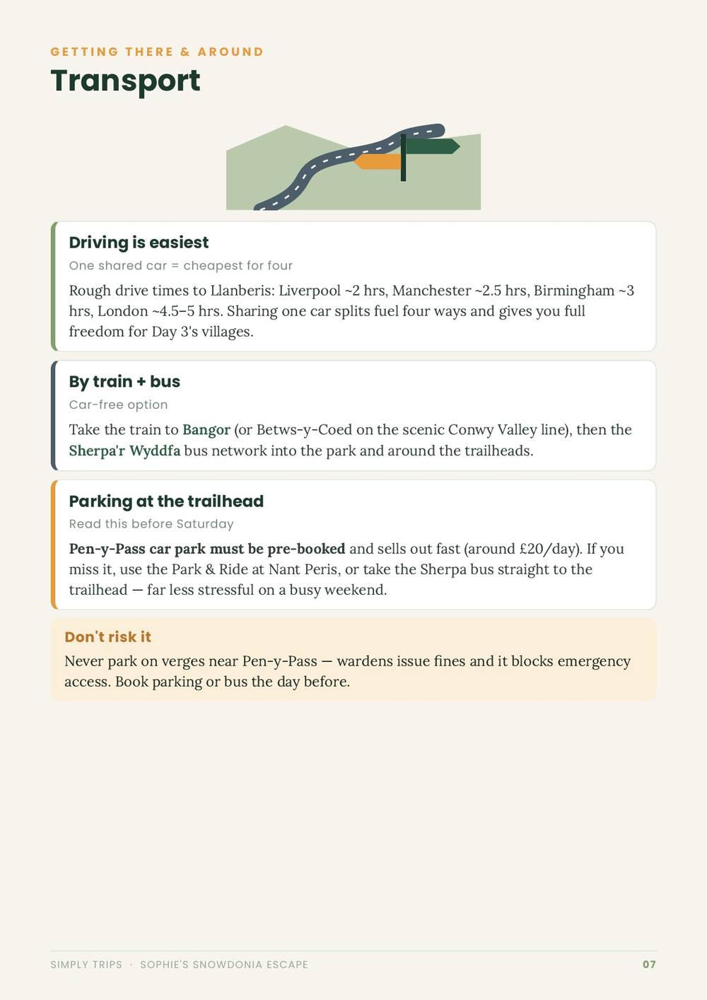 Snowdonia itinerary page 8